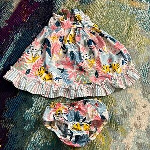 Bonnie Baby Tiger Jungle Safari Dress